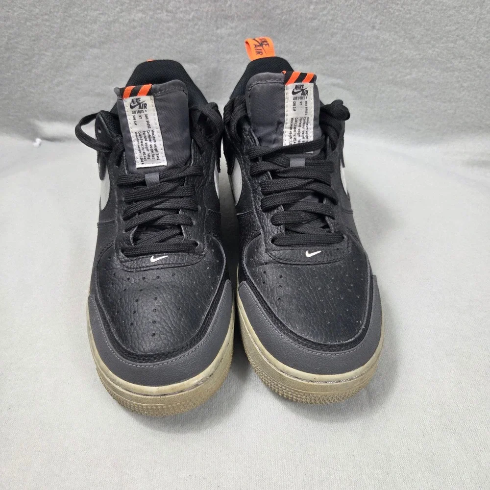 Nike Air Force 1 07 LV8 Utility Black Sketch Silver BQ4421-002 Mens 9